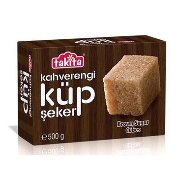Takita 500gr Kahverengi Küp Şeker (3 adet)