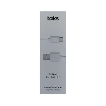 Taks 5DK12B Beyaz Type-C Şarj Kablosu