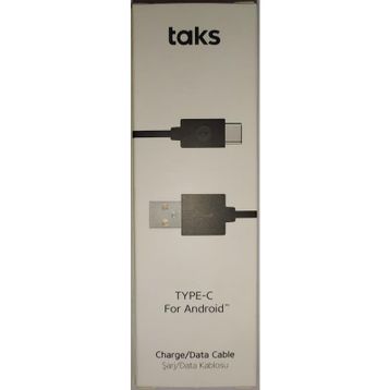 Taks 5DK12S Siyah Type-C Şarj Kablosu