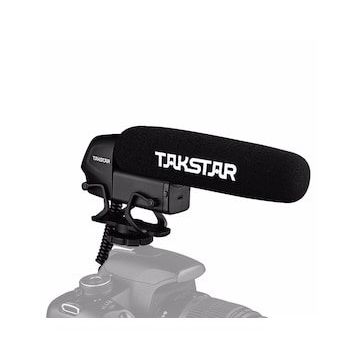 Takstar SGC-600 DSLR Kamera Fotoğraf Makina Uyumlu Profesyonel Muhabir Sunucu Spiker Röportaj Video Mikrofon