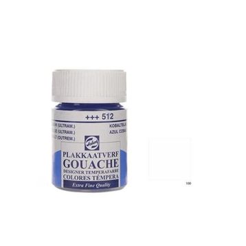 Talens 100 White 16 ml Cam Şişe Guaj Boya