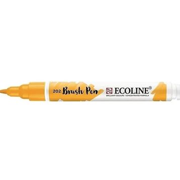 Talens 202 Brush Pen Deep Yellow Ecoline Suluboya