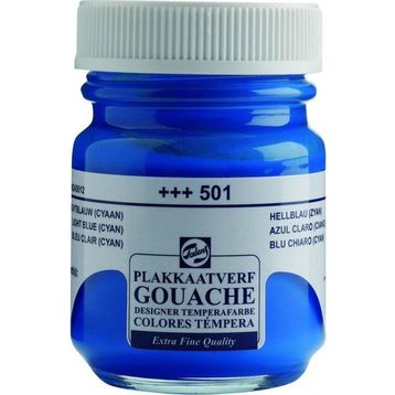 Talens 2805 N:501 Light Blue Cyan 50 ml Guaj Boya