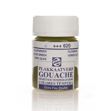Talens 620 Olive Green 16 ml Cam Şişe Guaj Boya