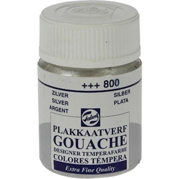 Talens 800 Silver 10x16 ml Cam Şişe Guaj Boya