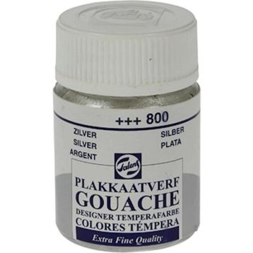 Talens 800 Silver 16 ml Cam Şişe Guaj Boya