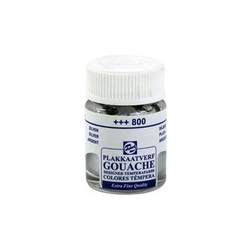 Talens 800 Silver 16 ml Cam Şişe Guaj Boya