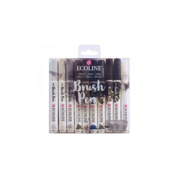Talens 9805 10'lu Set Gri Renkler Ecoline Brush Pen