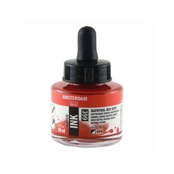Talens Amsterdam 30 ml 399 Naphthol Red Deep Akrilik Mürekkep