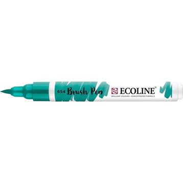 Talens Ecoline Brush Pen 654 Fir Green Fırça Uçlu Çizim Kalemi