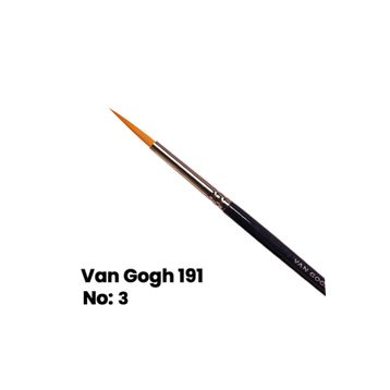 Talens Van Gogh 191 Seri Yuvarlak Uçlu No: 3 Sulu Boya Fırçası