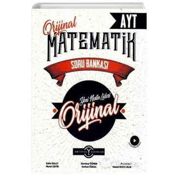 Tamamı Video Çözümlü AYT Orijinal Matematik Soru Bankası Orijinal Yayınları