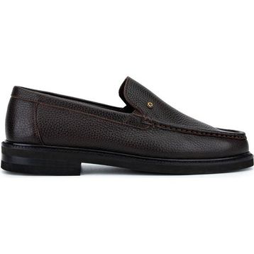 Tamer Tanca 1008 3500 Erkek Hakiki Deri Kahverengi Loafer Ayakkabı