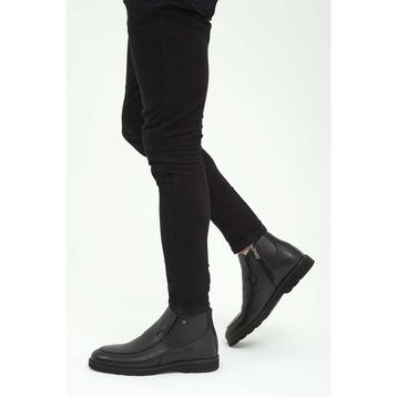 Tamer Tanca 183 25261 SK22/23 Siyah Erkek Deri Klasik Bot