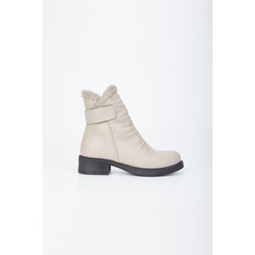 Tamer Tanca 231 91K SK23/24 Vizon Kadın Deri Casual Bot