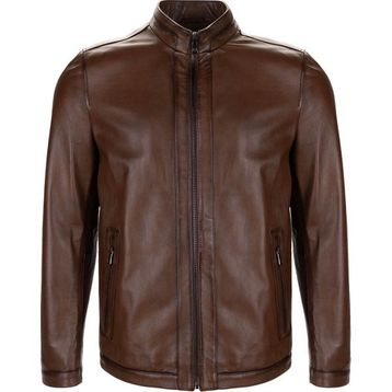 Tamer Tanca 797 2013 Kestane Deri Erkek Ceket Mont