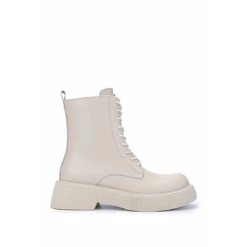 Tamer Tanca 945 4322 BN SK24-25 Kadın Deri Bej Casual Bot