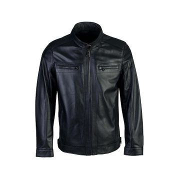 Tamer Tanca 974 TT-01 Siyah Deri Erkek Mont