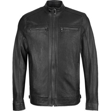 Tamer Tanca 974 TT-01 Siyah Jumbo Deri Erkek Mont