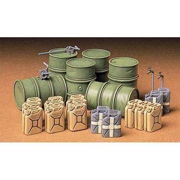 Tamiya 1/35 German Fuel Drum Plastik Varil Maket Kiti