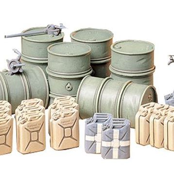 Tamiya 1/35 German Fuel Drum Plastik Varil Maket Kiti
