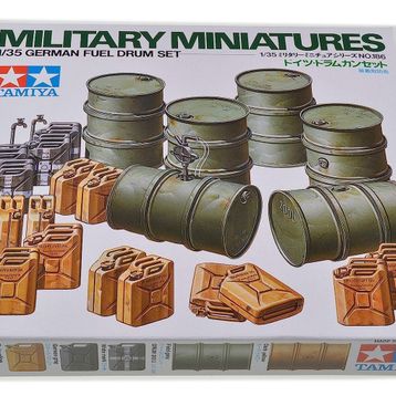 Tamiya 1/35 German Fuel Drum Plastik Varil Maket Kiti