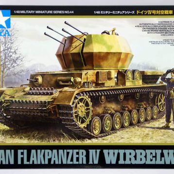 Tamiya 1/48 Ger.Flakpanzer IV Wirbelwind Plastik Tank Maket Kiti