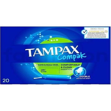 Tampax 20'li Süper Compak Tampon