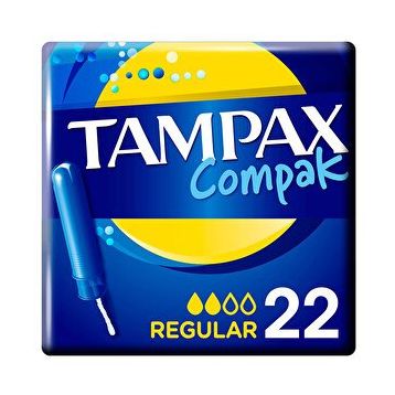 Tampax Compak Regular Aplikatörlü 22 Adet Tampon