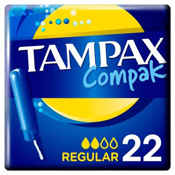 Tampax Compak Regular Aplikatörlü 22 Adet Tampon