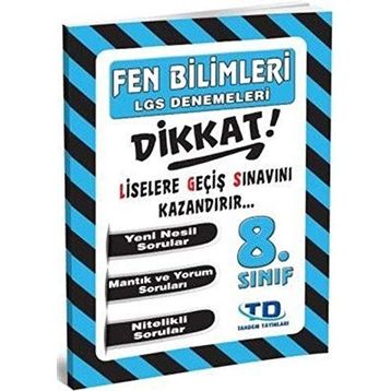 Tandem Yayınları 8. Sınıf LGS Fen Bilimleri Denemeleri