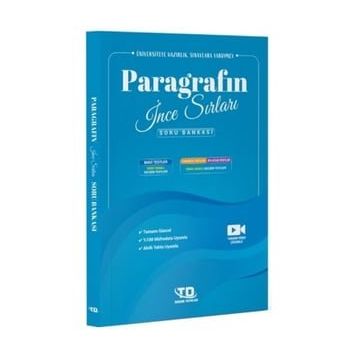 Tandem Yayınları Paragrafın İnce Sırları Soru Bankası
