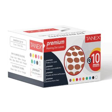 Tanex 10 mm 5000 Adet Kraft Nokta Etiket