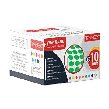 Tanex 10 mm Yeşil Nokta Etiketi