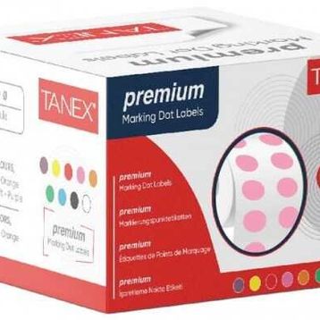 Tanex 20 mm Pembe 2500'lü Nokta Etiketi