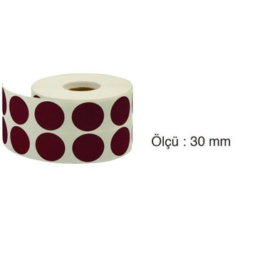 Tanex 30 mm 2000 Adet Mor Nokta Etiket