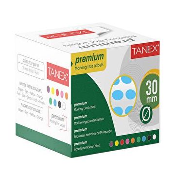Tanex 30 mm 2000'Li Mavi Nokta Etiket
