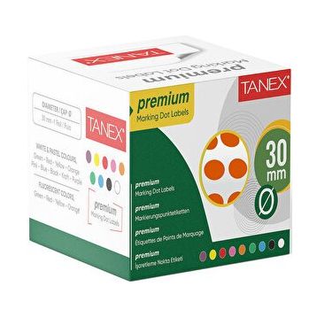Tanex 30 mm 2000'Li Turuncu Nokta Etiket
