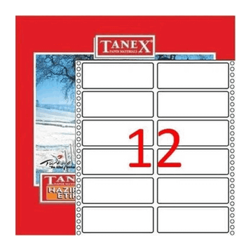 Tanex 35x97 mm Bilgisayar Etiketi