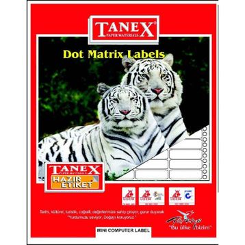 Tanex 48x100 mm Bilgisayar Etiketi