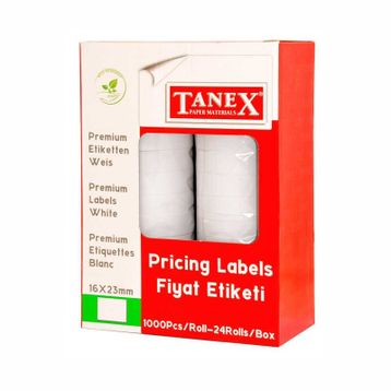 Tanex 6600 16x23 24'lü Çift Haneli Etiket