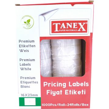 Tanex Çift Haneli 16x23 12'li 6600 Etiket