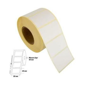 Tanex Eco Termal 50 mm x 30 mm 4 Rulo Barkod Etiketi