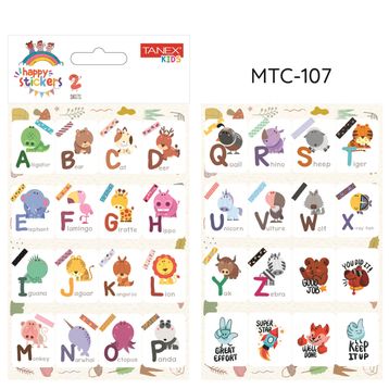 Tanex MTC-107 Öğretici Harf Okul Etiketi