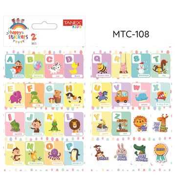 Tanex MTC-108 Öğretici Harf Okul Etiketi