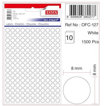 Tanex OFC-127 Beyaz Ofis Etiketi