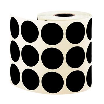 Tanex Siyah 30 mm 6 Rulo Nokta Etiketi