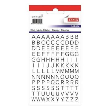Tanex STC-409 Şeffaf Harf 2 Adet Etiket