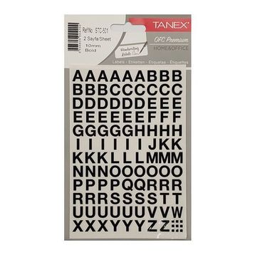 Tanex STC-501 10 mm 2'li Bold Harf Etiketi