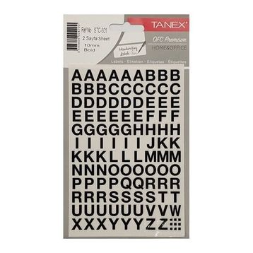 Tanex STC-501 10 mm 2'li Bold Harf Etiketi